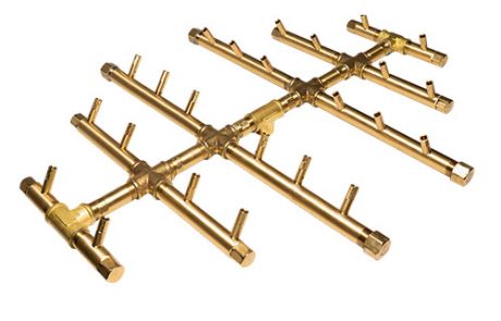 Circular Tree Style Crossfire Brass Burners